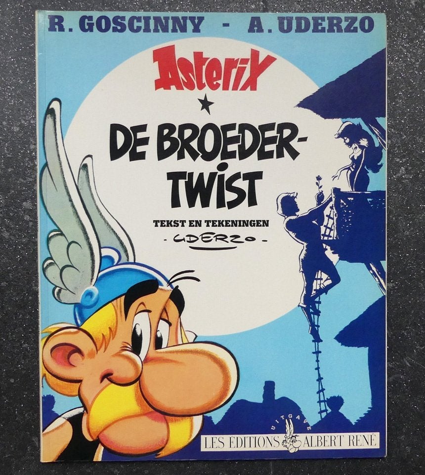 Asterix De broedertwist - Albert Uderzo en René Goscinny, Boeken, Gelezen, Eén stripboek, Ophalen of Verzenden, Goscinny & Uderzo