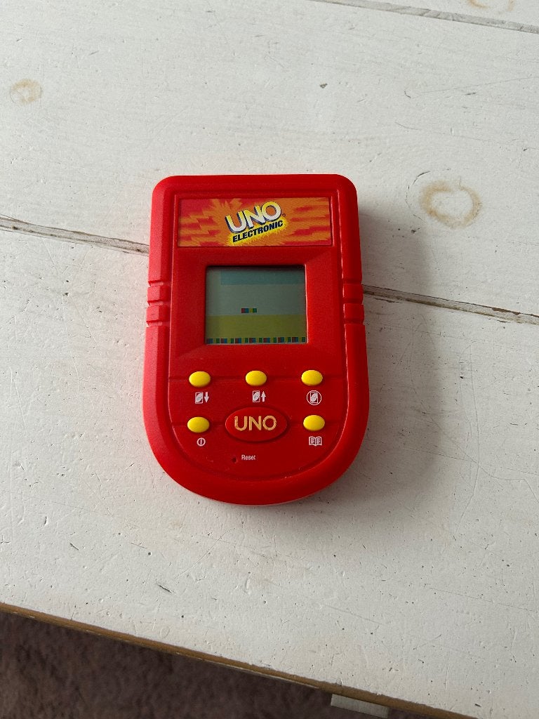 Uno lcd electronic handheld game, Een of twee spelers, Ophalen of Verzenden, Gebruikt, Mattel