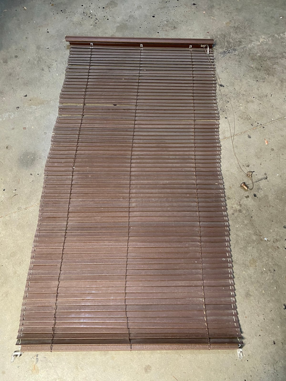 Houten luxaflex 78 x 150, Bruin, Ophalen of Verzenden, Zo goed als nieuw, 78 cm