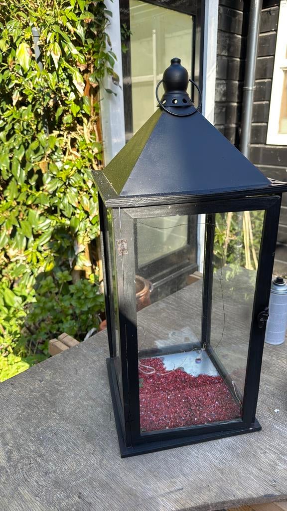 Windlicht voor binnen en buiten 75cm, Huis en Inrichting, Woonaccessoires | Kandelaars en Kaarsen, Ophalen of Verzenden, Zo goed als nieuw