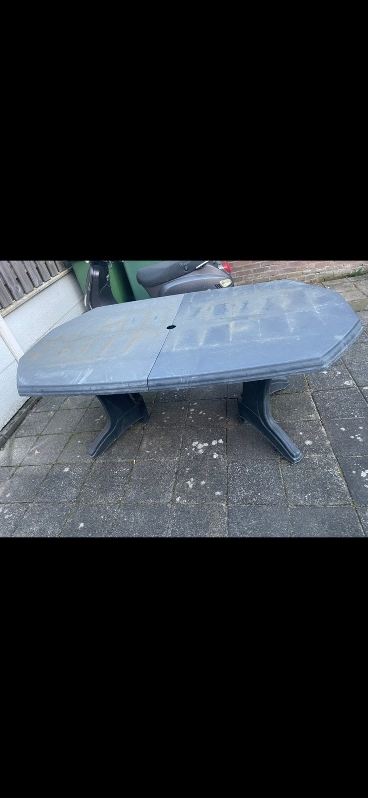 Tuintafel, Ophalen of Verzenden, Zo goed als nieuw, Rechthoekig, Hout