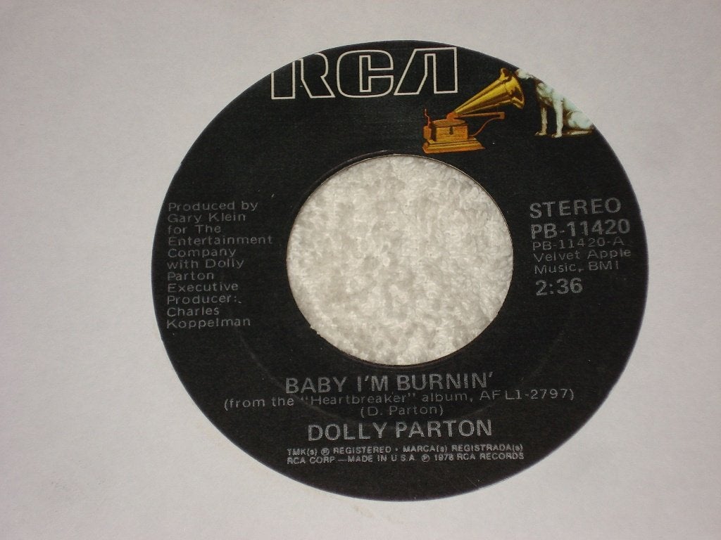 Dolly Parton  Baby i,m Burnin  Usa    Orgineel, Originele persing, Ophalen of Verzenden, Zo goed als nieuw, Pop
