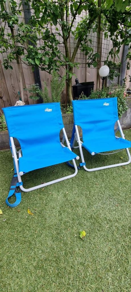 Stevige Vrijbuiter strandstoeltjes met schouderband, Ophalen of Verzenden, Zo goed als nieuw, Campingstoel