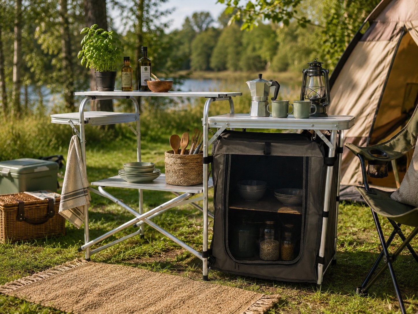 Camping keuken / campingkast, Ophalen, Gebruikt, Campingkast
