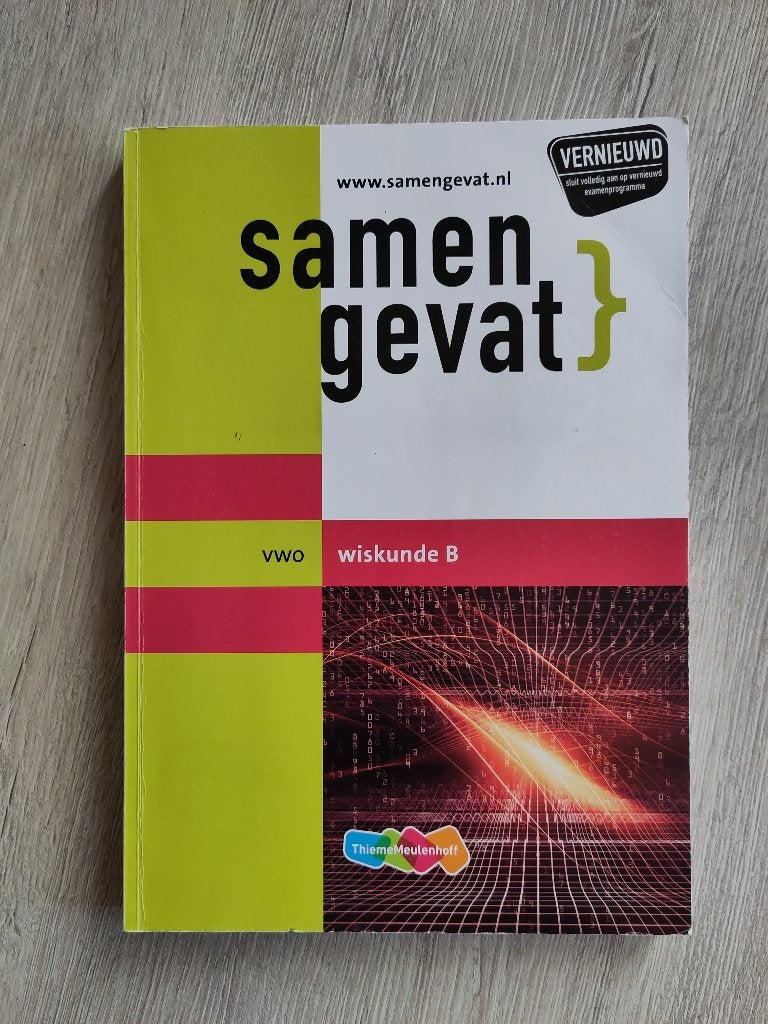 Samengevat Wiskunde B VWO, Boeken, Gelezen, VWO, ThiemeMeulenhoff, Ophalen of Verzenden