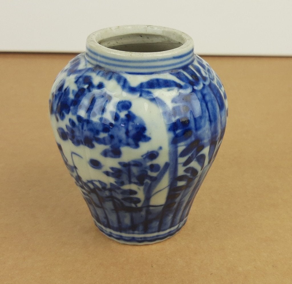 056-Antiek porselein potje, Chinees., Antiek en Kunst, Antiek | Porselein, Ophalen of Verzenden