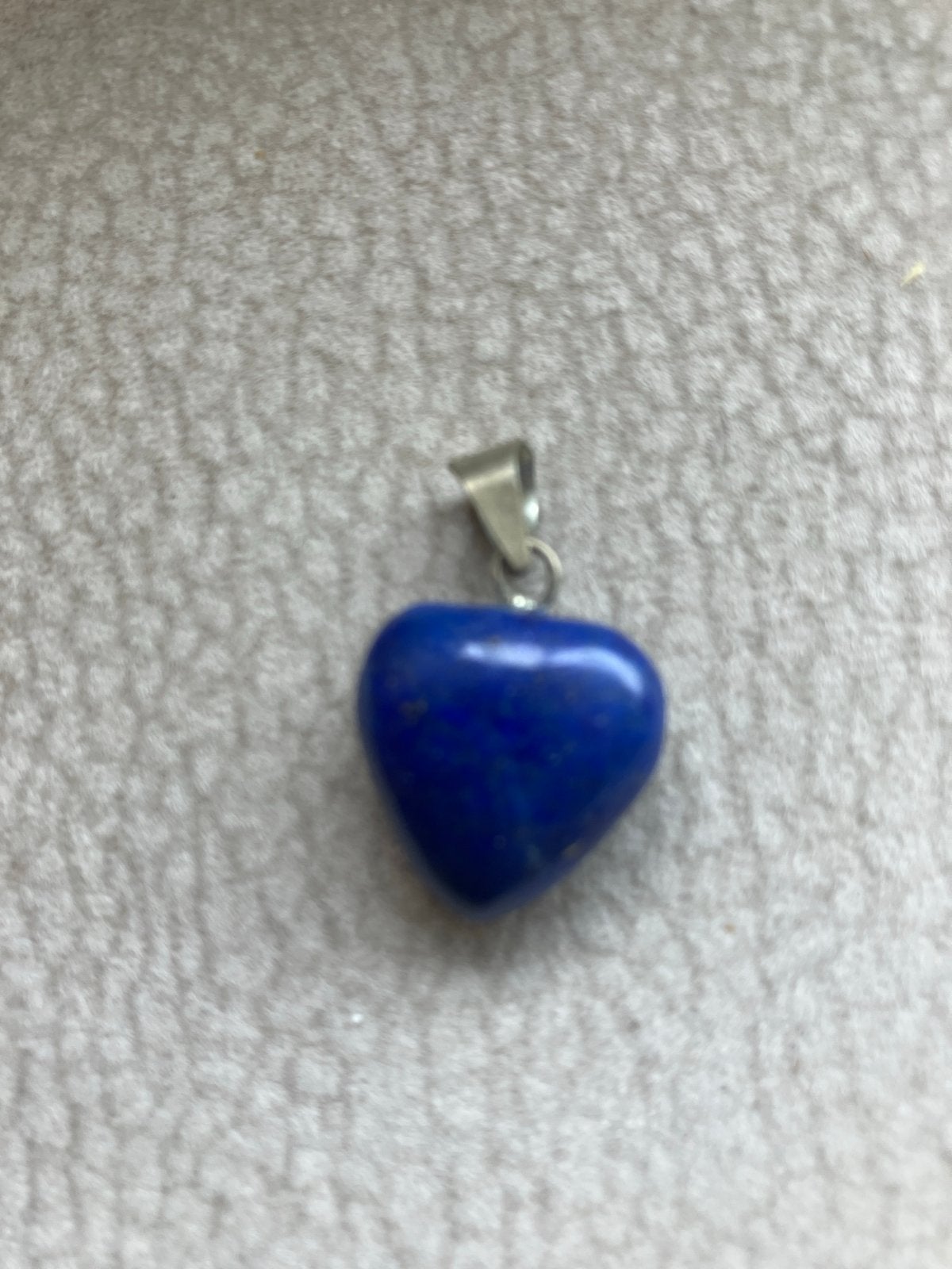 Lapis Lazuli Hart Hanger, Sieraden, Tassen en Uiterlijk, Blauw, Ophalen of Verzenden, Zo goed als nieuw, Steen of Mineraal