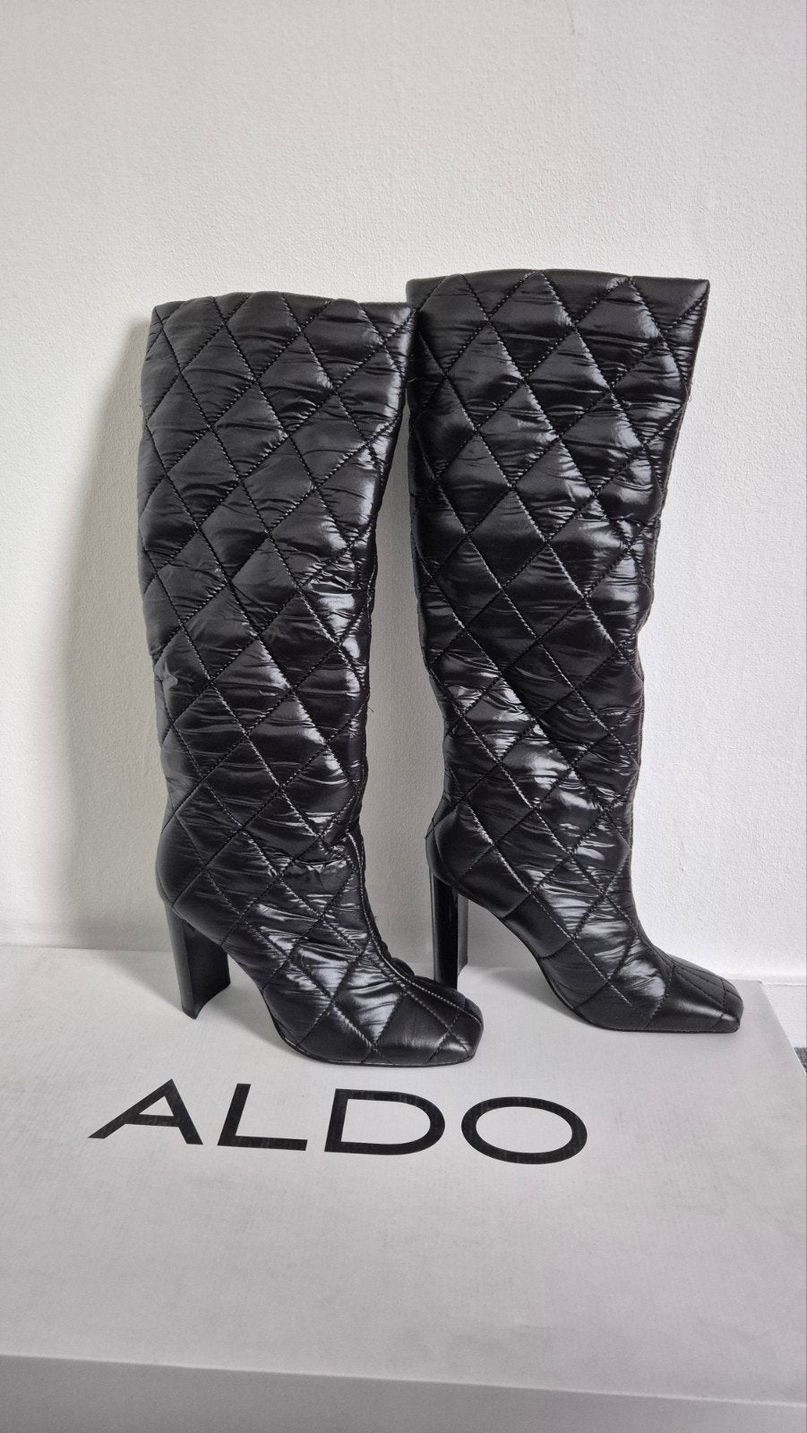 Aldo Snowpuff Hoge Laarzen met Hak - Maat 37, Hoge laarzen, Verzenden, Zwart, Nieuw