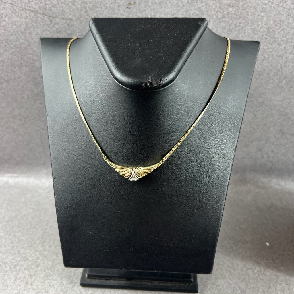 Gouden Ketting | 14k* | 11,17g | collier applique | 411928