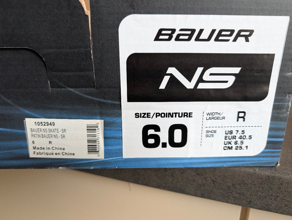 Bauer NS IJshockeyschaatsen - Maat 40.5, Bauer, Nieuw, Ophalen of Verzenden, IJshockeyschaatsen
