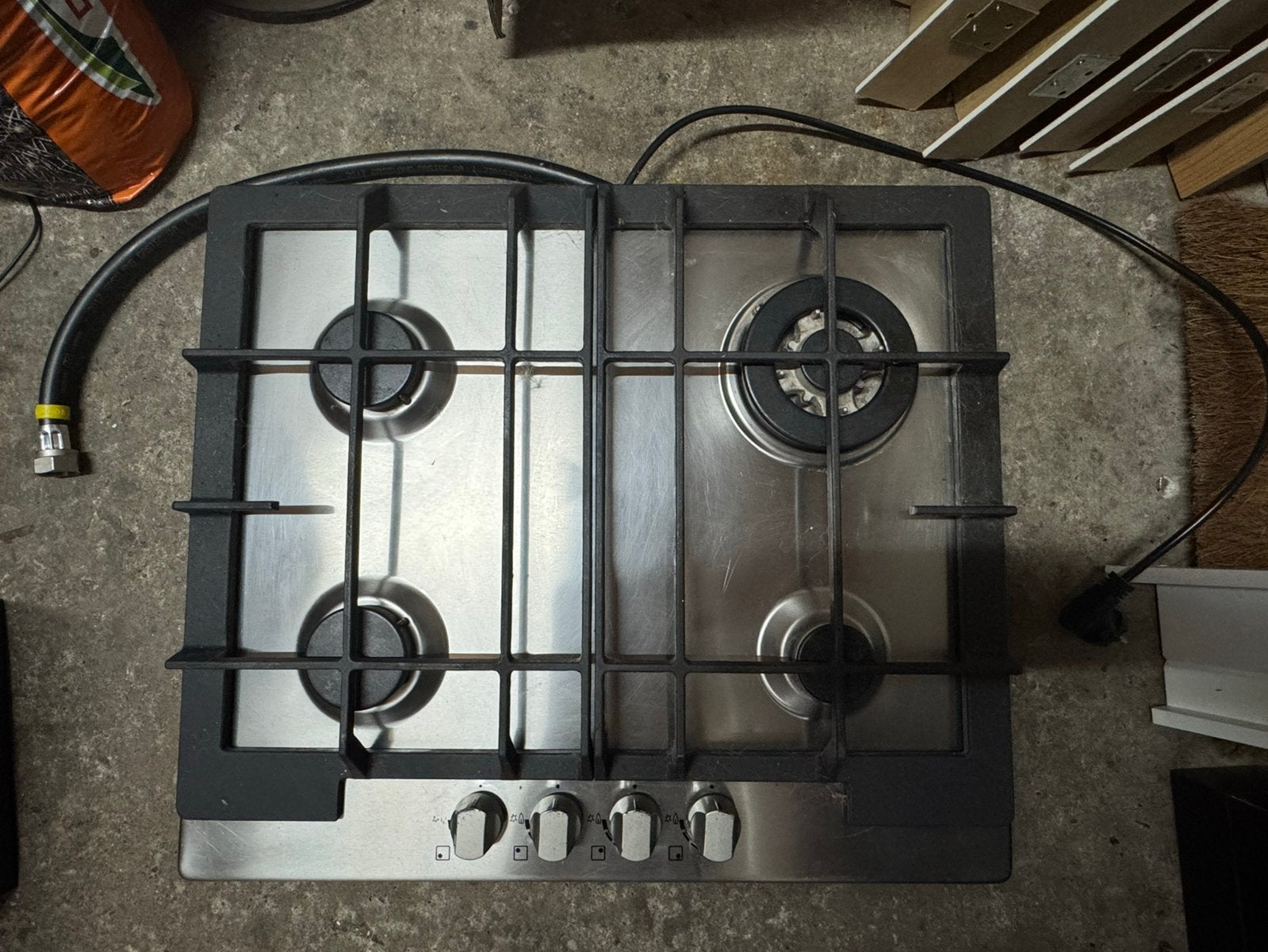 Zanussi gaskookplaat, inbouw. Gratis op te halen, Ophalen, Gebruikt, 4 kookzones, Inbouw
