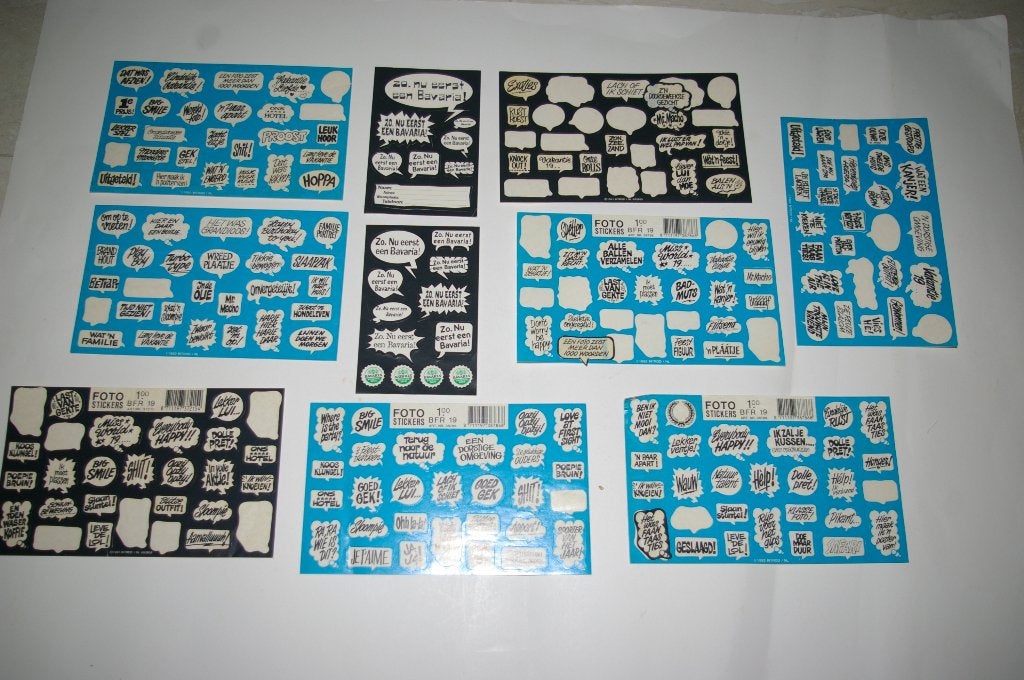 Diverse ballon/foto stickers, Ophalen of Verzenden, Nieuw, Meerdere stickers