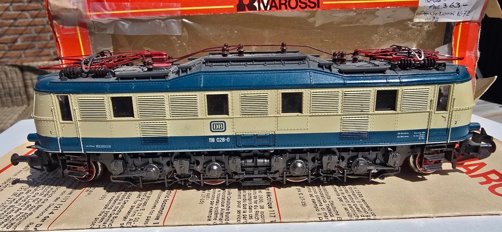 rivarossi/trix express e118 groen/beige ovp, Gebruikt, Trix, Ophalen of Verzenden, Gelijkstroom