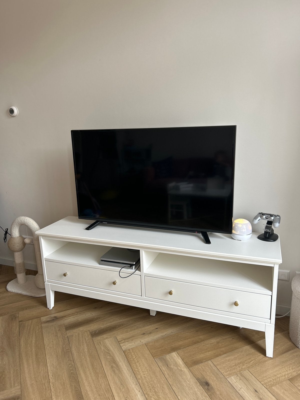 Ikea Idanas wit tv-meubel, Ophalen, 100 tot 150 cm, Zo goed als nieuw, Minder dan 100 cm