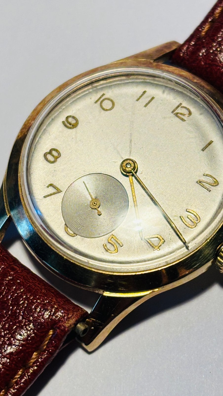 Goud herenhorloge 14 krts goud, Verzenden, Zo goed als nieuw