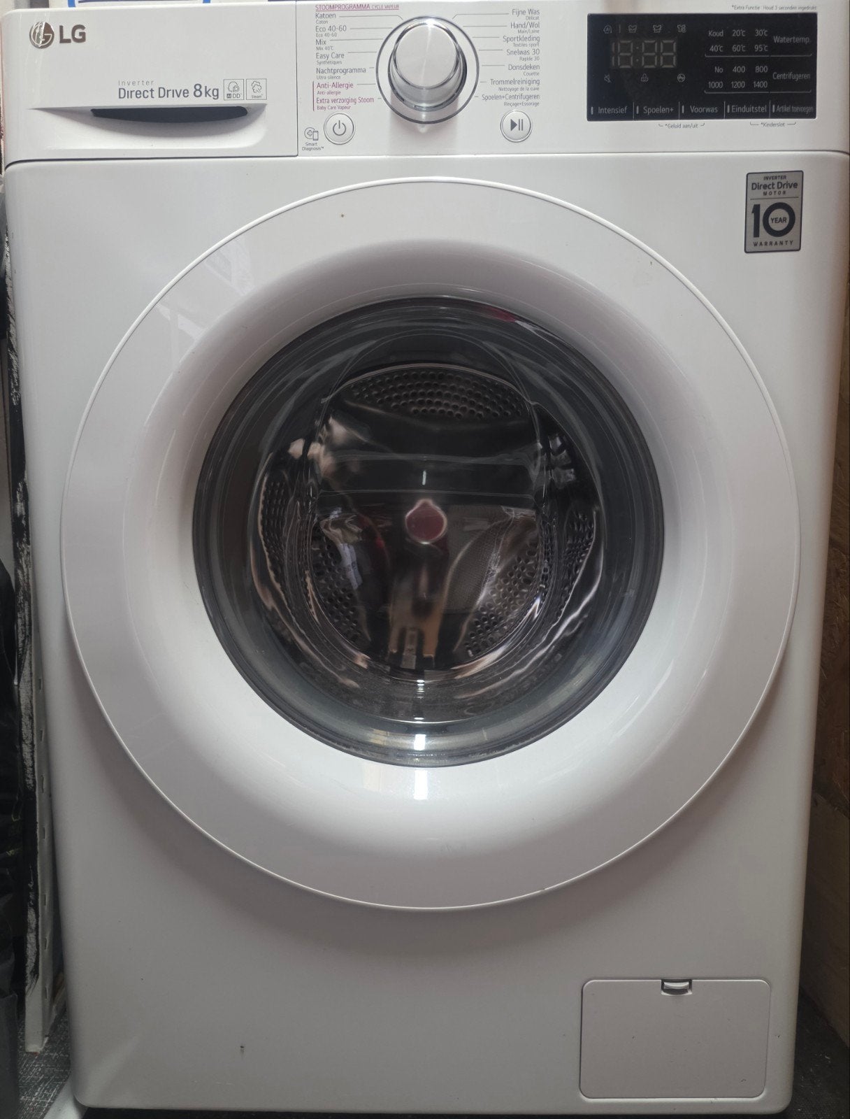 LG Direct Drive 8kg Wasmachine - Zo goed als nieuw, Ophalen, Minder dan 1200 toeren, 8 tot 10 kg, Zo goed als nieuw
