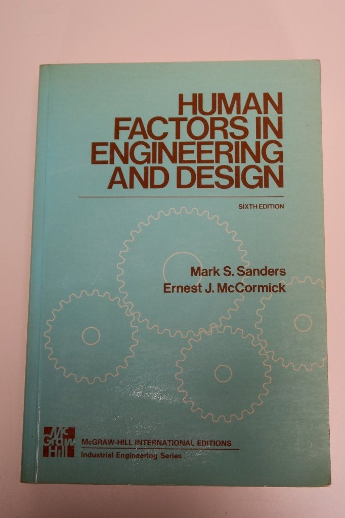 Boek: Human Factors in Engineering and Design, Sanders & McCormick, Ophalen of Verzenden, Beta, WO
