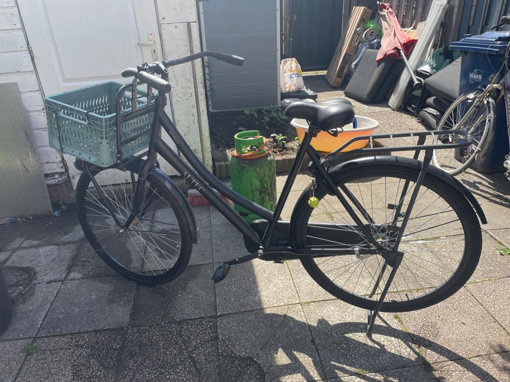 Altec Damesfiets met Voordrager en Mand, Fietsen en Brommers, Fietsen | Dames | Damesfietsen, Terugtraprem, Gebruikt, Versnellingen