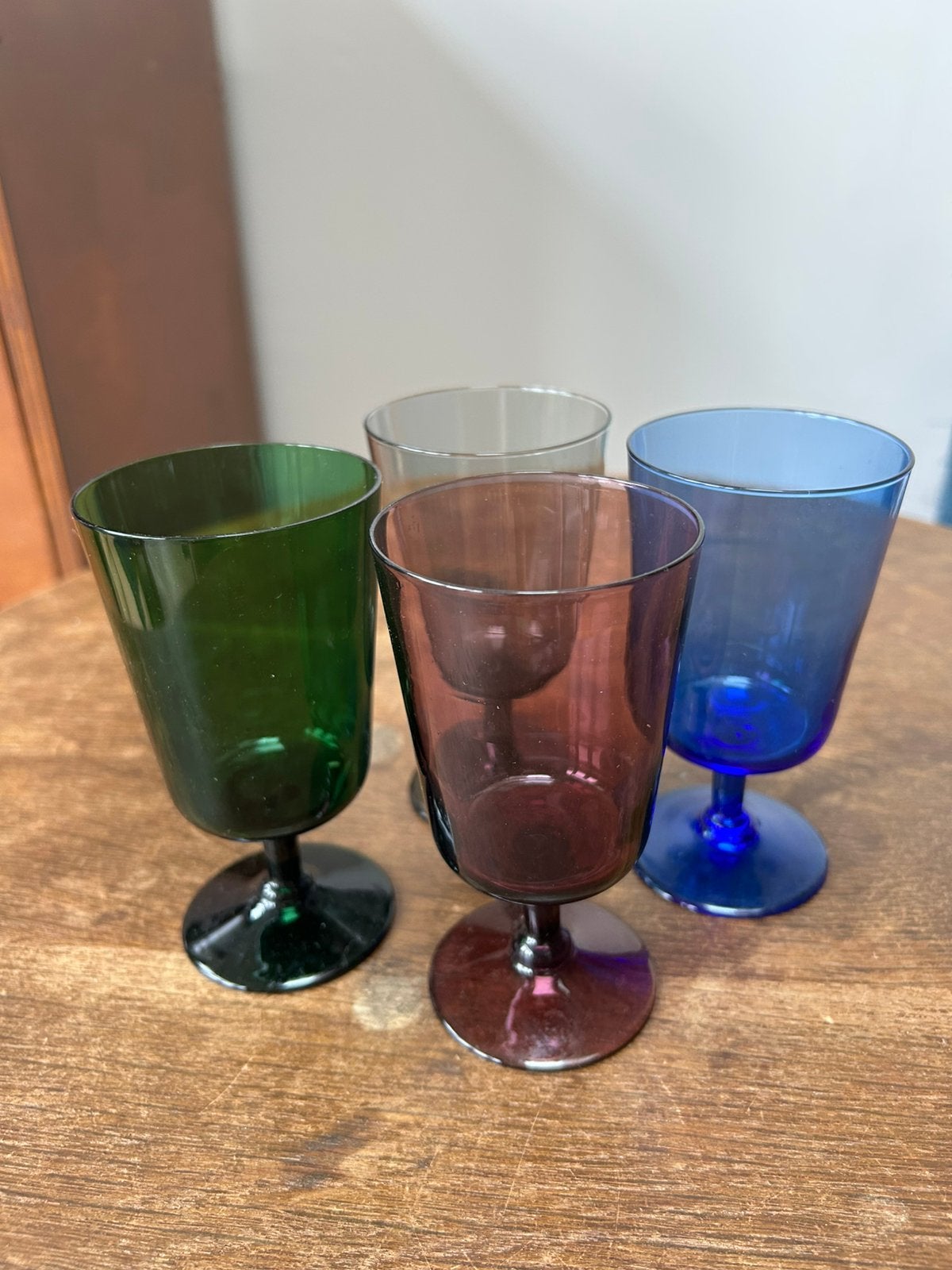 Set gekleurde glazen, Ophalen, Glas of Glazen, Gebruikt, Glas