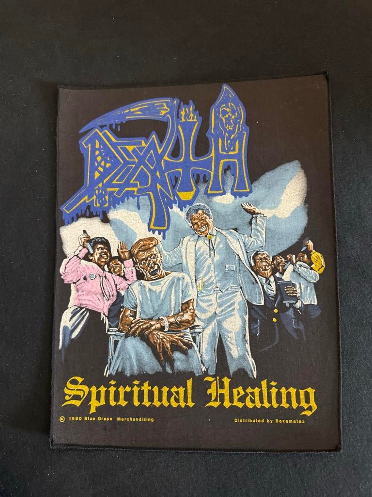 Death – Spiritual Healing backpatch Origineel 1990, Ophalen of Verzenden, Zo goed als nieuw, Kleding