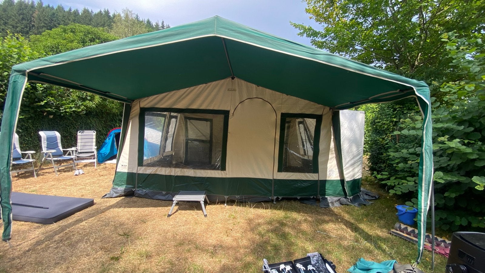 Roadmaster Family S uit 2000, Caravans en Kamperen, Vouwwagens, Aanwezig, Meer dan 6, Groen, Ophalen
