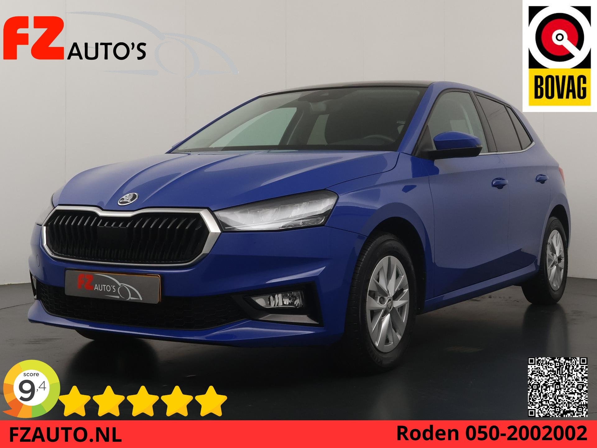 Skoda Fabia 1.0 TSI Business Edition Automaat - Navigatie -, Auto's, Skoda, Stof, Gebruikt, Blauw, Origineel Nederlands