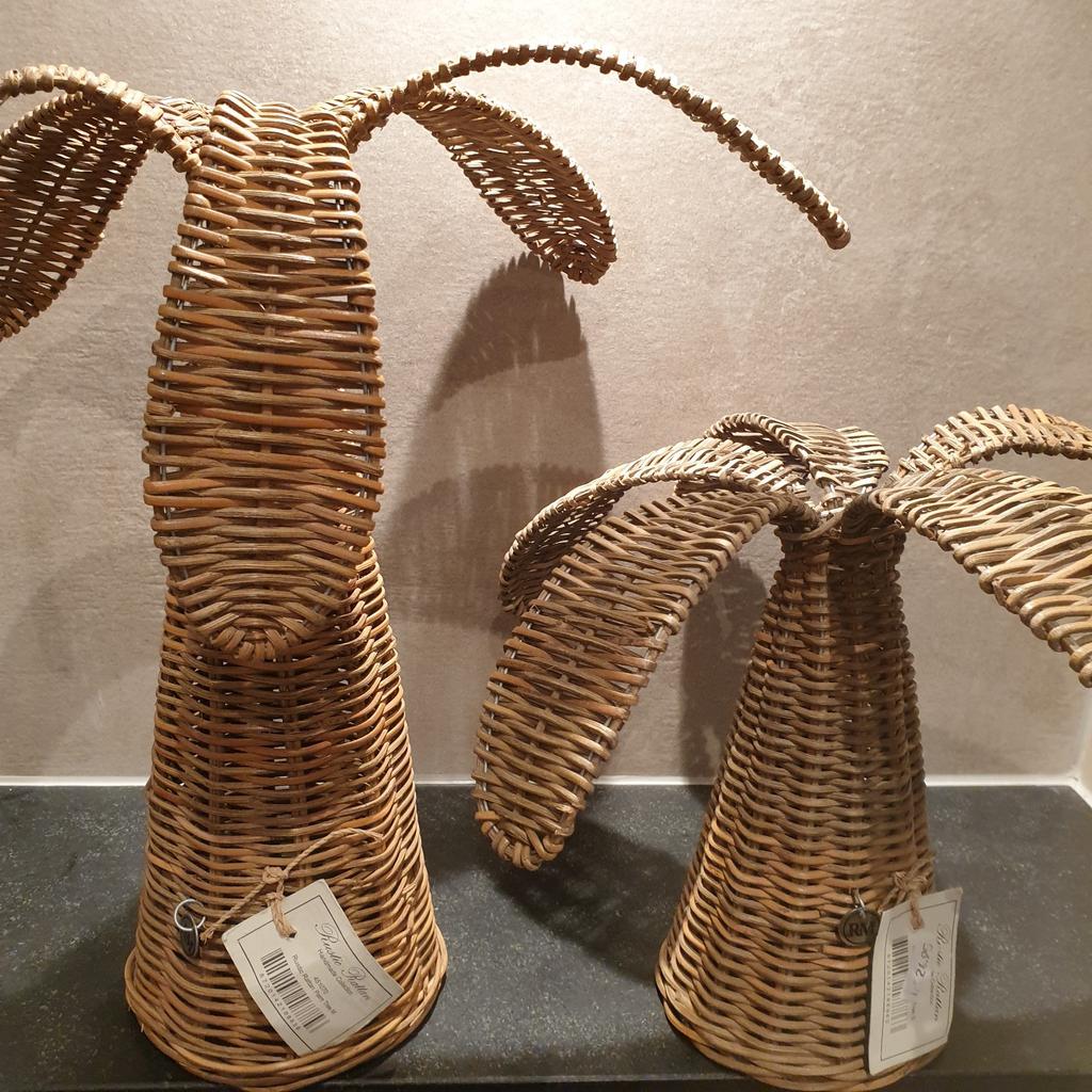 Riviera maison rustic rattan palm tree, s 30%, Huis en Inrichting, Woonaccessoires | Overige, Ophalen, Nieuw