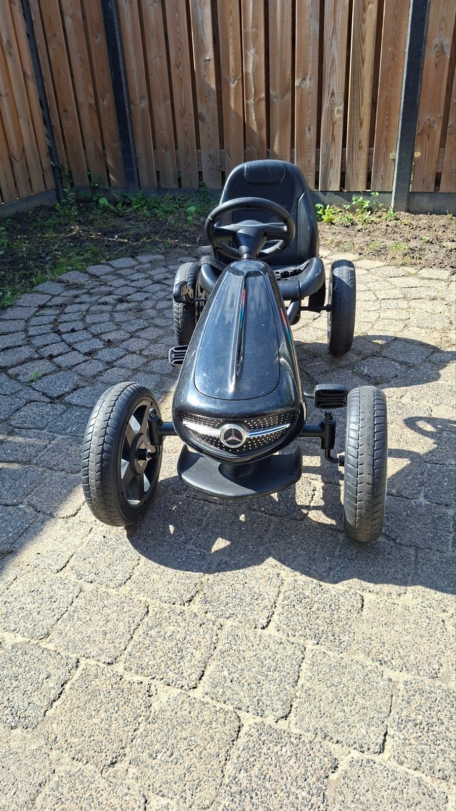 Mercedes zwarte skelter met muziek en geluid, Ophalen, Gebruikt, Overige merken
