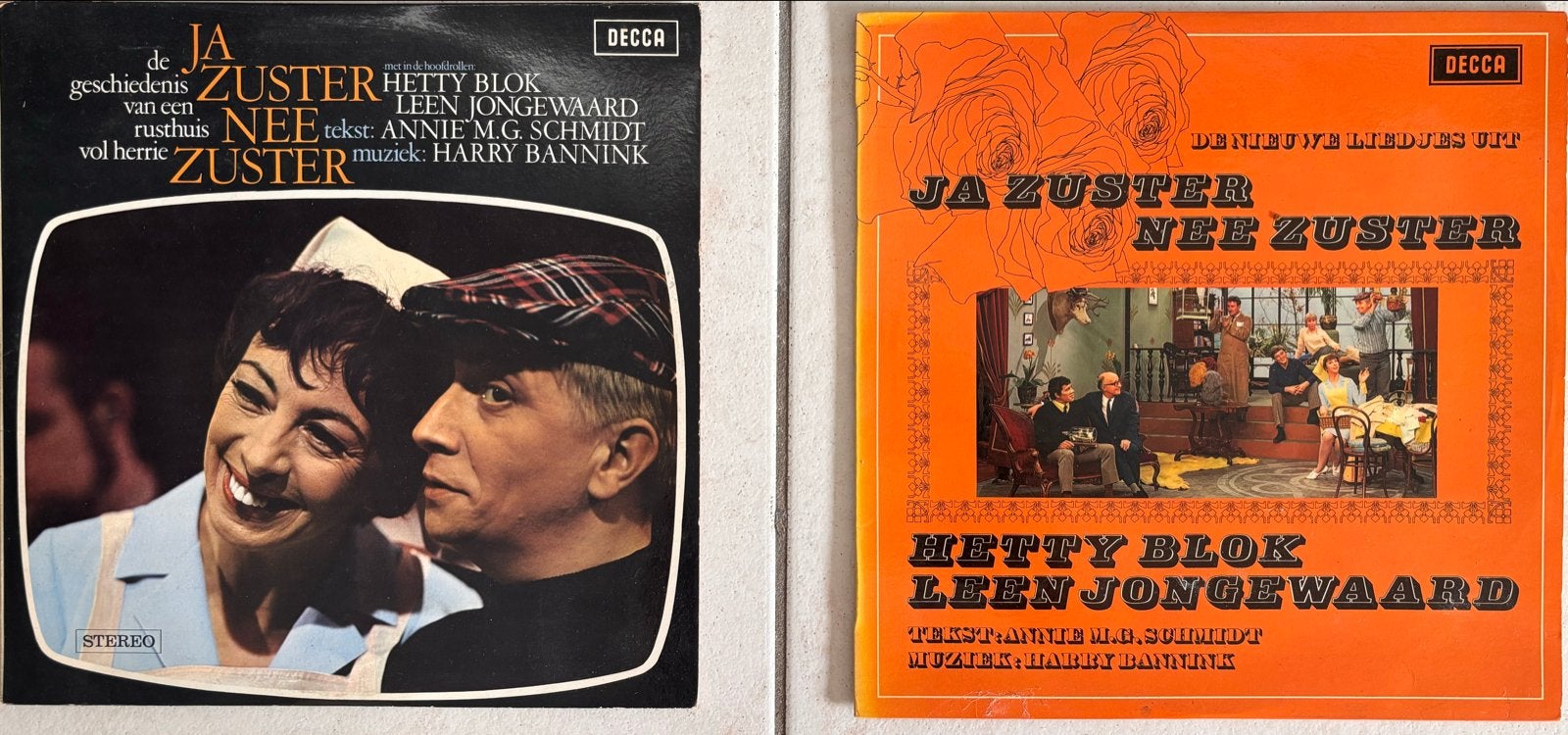 2 LPs ja zuster, nee zuster, Cd's en Dvd's, Ophalen of Verzenden, Gebruikt, Cabaret of Kleinkunst, LP