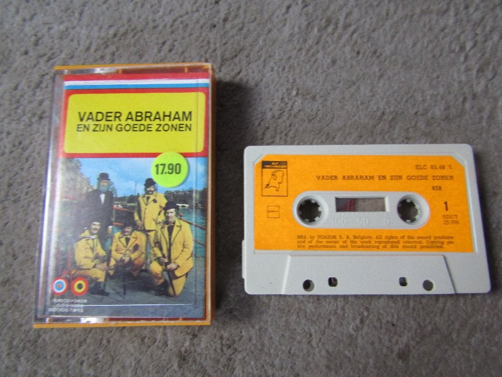Cassette: Vader Abraham en zijn goede zonen, Cd's en Dvd's, Cassettebandjes, Gebruikt, 1 bandje, Ophalen of Verzenden, Origineel