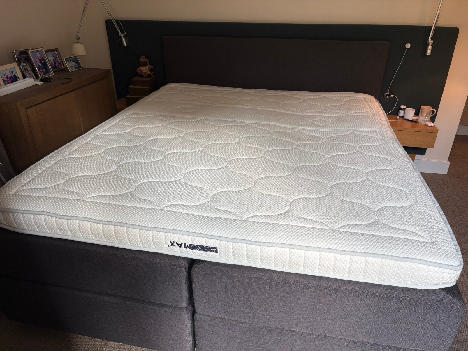 Swiss Sense Boxset Home 180, matras pocket 500, aeromax bree, Ophalen, 210 cm, Tweepersoons, Zo goed als nieuw