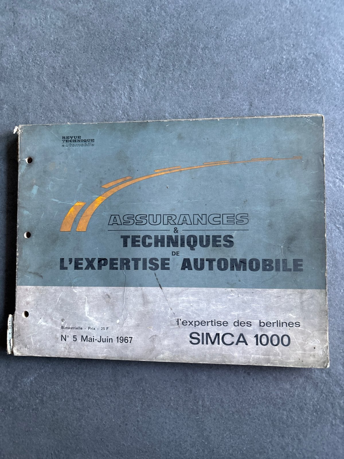 Simca 1000 Expertise Auto Technisch Handboek 1967, Ophalen of Verzenden, Gelezen, Overige merken