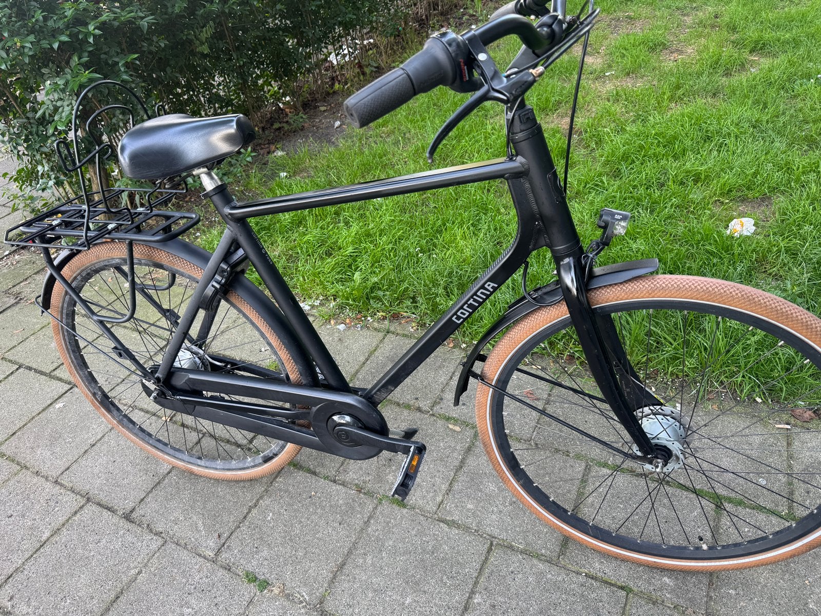 Jongensfiets cortina 28 inch 57 cm frame maat, Ophalen, Gebruikt, 26 inch of meer, Versnellingen