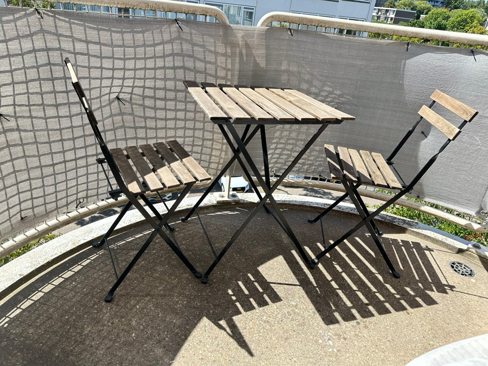 TÄRNÖ Tafel+2 stoelen, buiten, Ophalen, Gebruikt