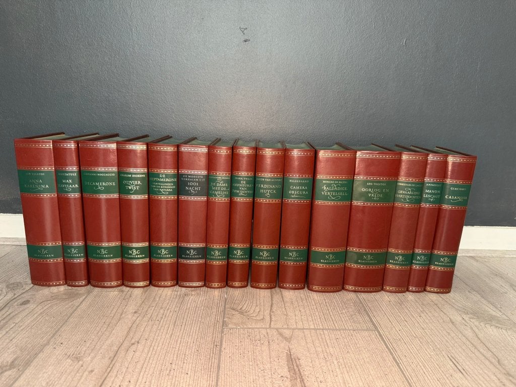15 NBC Klassieken gebonden boeken – Tolstoi, Dickens e.a., Boeken, Ophalen of Verzenden, Gelezen, Diverse auteurs, Nederland