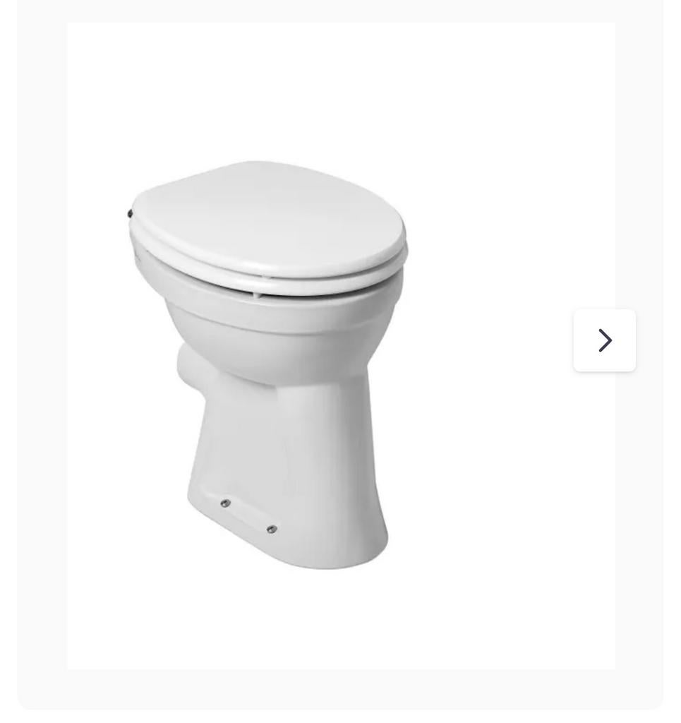 Tolietpot verhoogd staand NIEUW!, Doe-het-zelf en Verbouw, Sanitair, Ophalen, Nieuw, Toilet