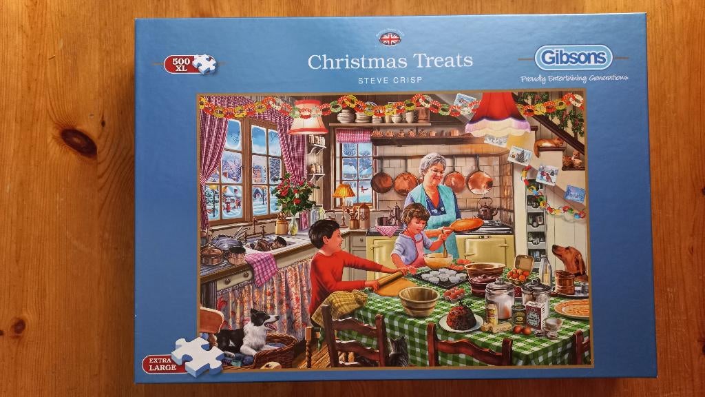 Christmas Treats 500XL (Nieuw) van Gibsons, Ophalen of Verzenden, 500 t/m 1500 stukjes, Nieuw, Legpuzzel