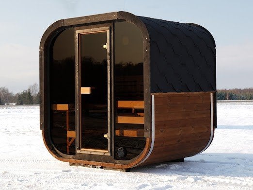 Quattrö (panorama) sauna 205 cm uit duurzaam thermohout, Sport en Fitness, Sauna, Ophalen, Fins of Traditioneel, Wellnessandgarden