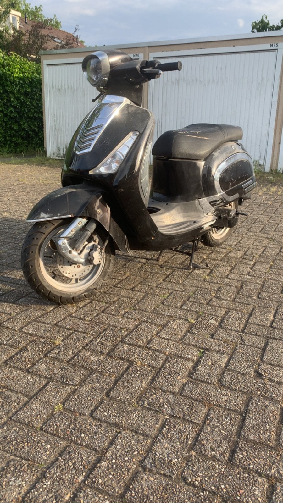 Berini classic scooter crossscooter\opknapper, Fietsen en Brommers, Scooters | Piaggio, Gebruikt, Overige modellen, Maximaal 45 km/u