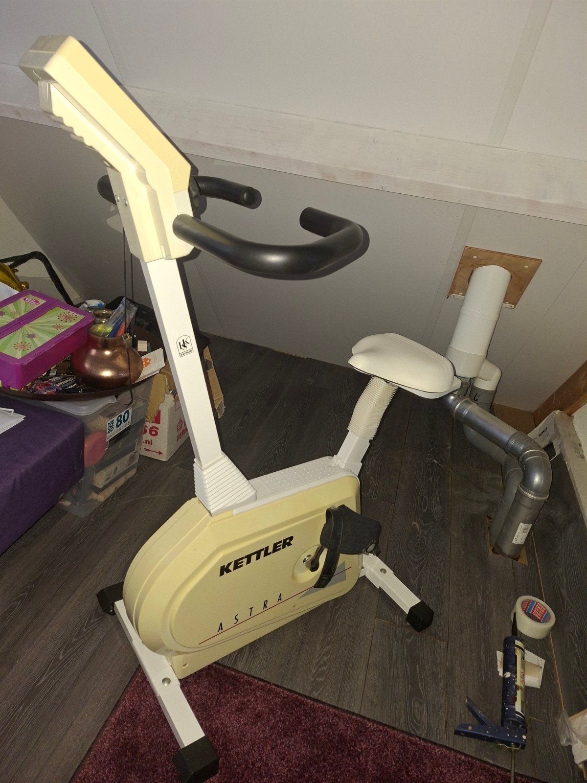 Kettler Astra Hometrainer - Goede staat, Ophalen, Gebruikt, Metaal, Benen