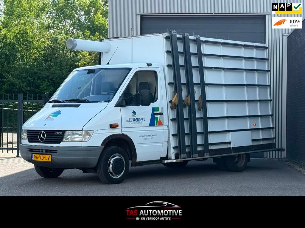 Mercedes-Benz Sprinter 412 D lang STUURBEKRACHTIGING, Euro 2, Achterwielaandrijving, Gebruikt, 122 pk