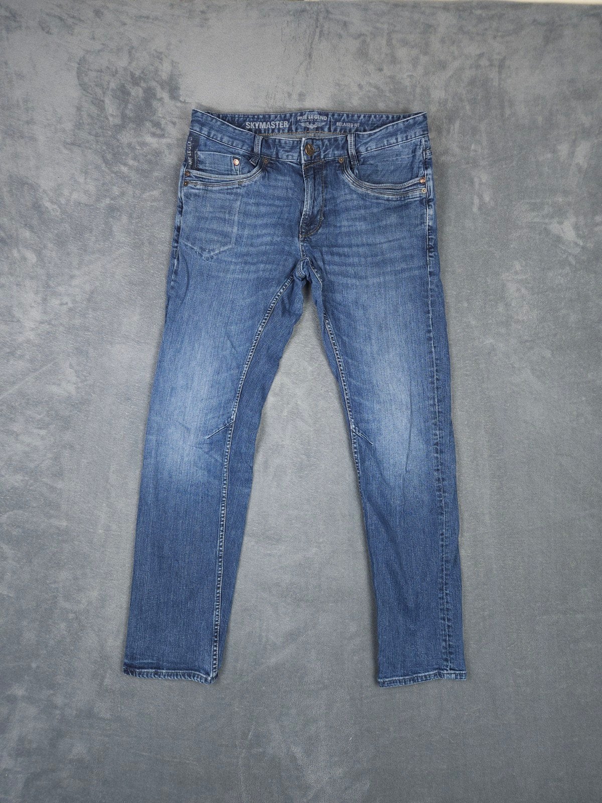 Pme Legend Broek Skymaster Relaxed W33 L32 Blauw Jeans, ., Zo goed als nieuw, ., W33 - W34 (confectie 48/50)