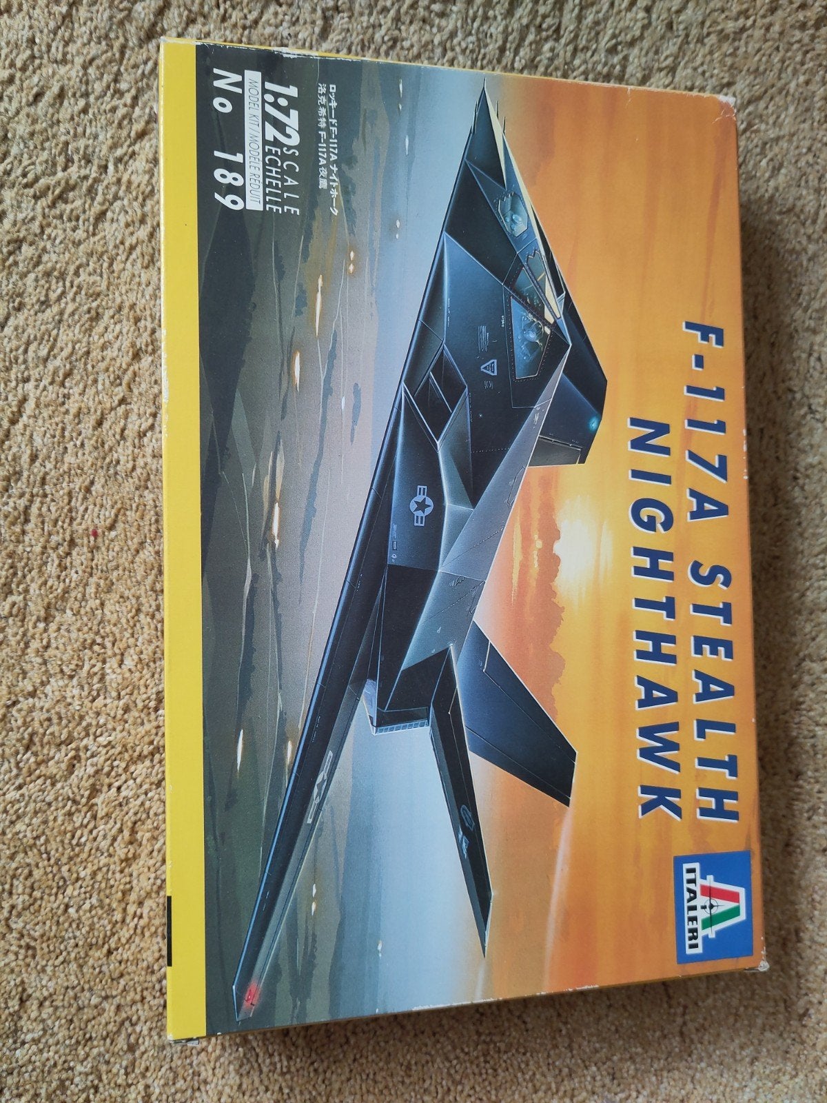 Modelbouwdoos Stealth Nighthawk compleet, Ophalen, Italeri, Nieuw, Groter dan 1:72