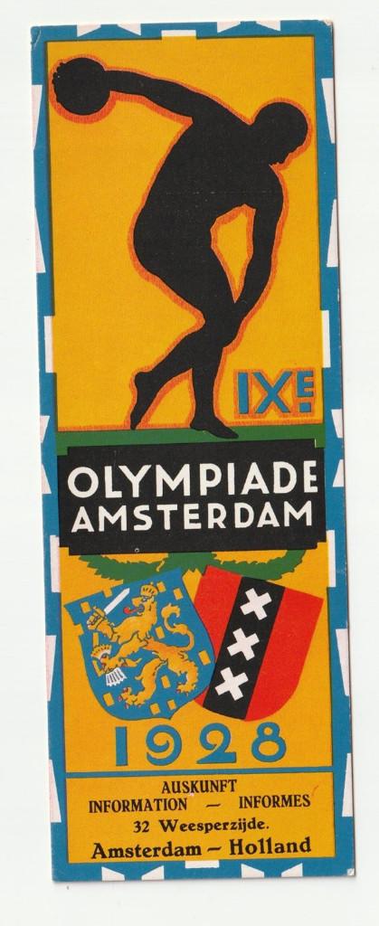 Olympiade Amsterdam 1928 / Shell boekenlegger jaren '70, Verzenden, Gebruikt, Reclame