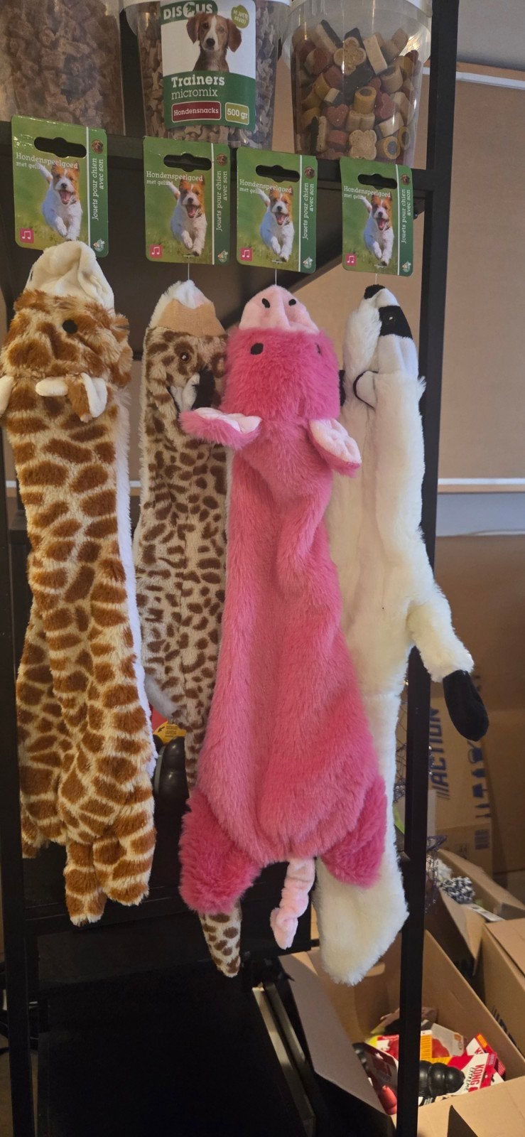 Titel: NIEUW: Lange Pluche Hondenknuffels zonder Vulling (me, Ophalen of Verzenden, Nieuw, Hondenspeelgoed