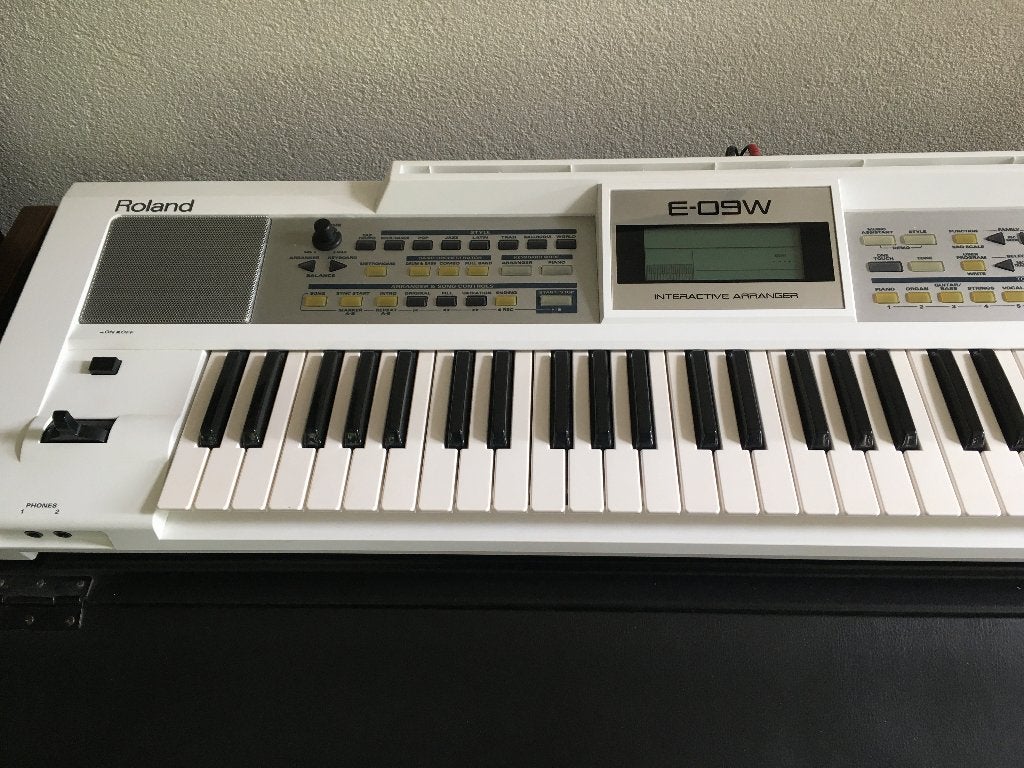 Roland E09 W arranger keyboard, Ophalen, Roland, Met standaard, 61 toetsen