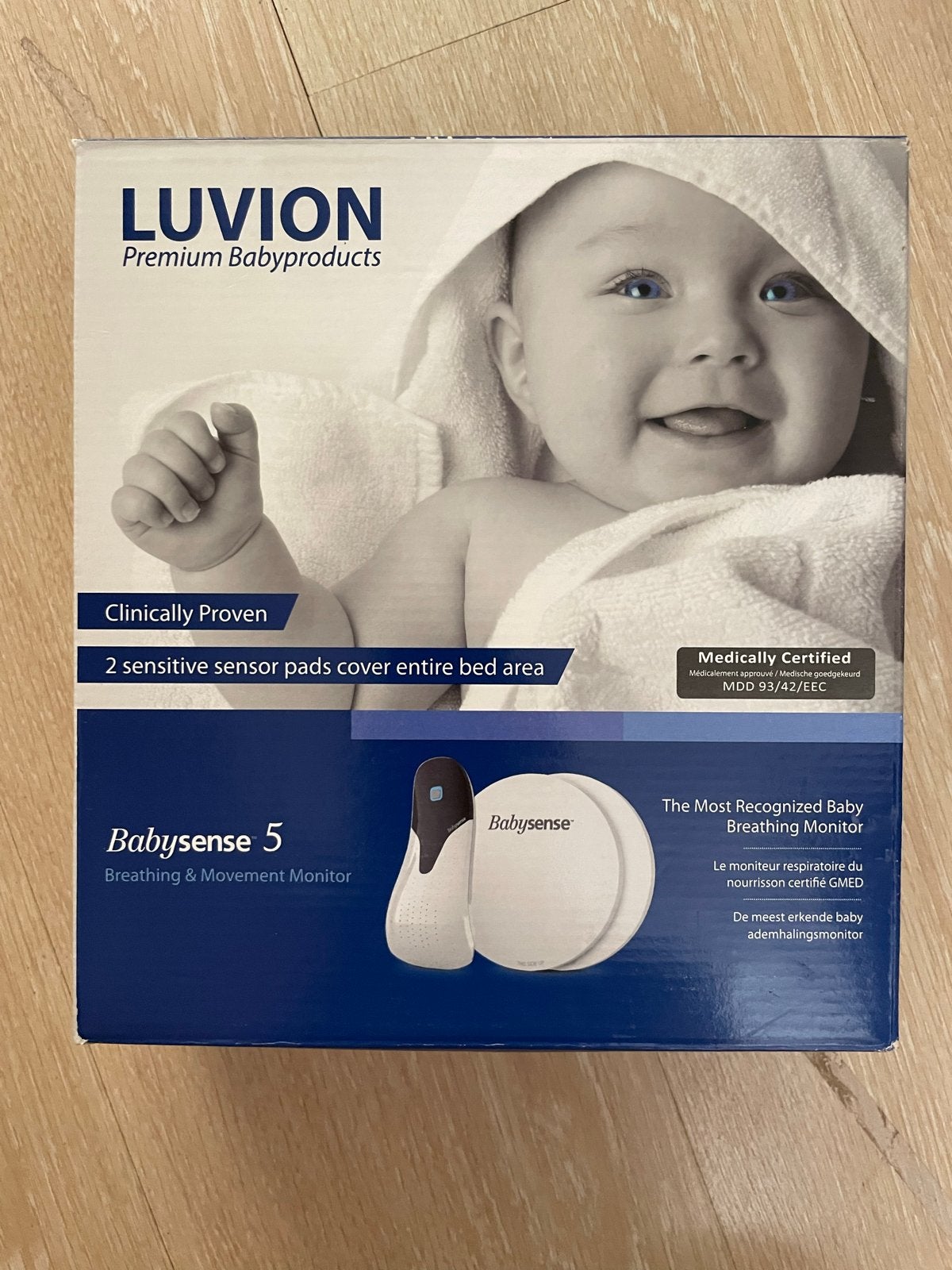 Luvion BabySense 5 Ademhalingsmonitor voor baby's, Ophalen of Verzenden, Zo goed als nieuw