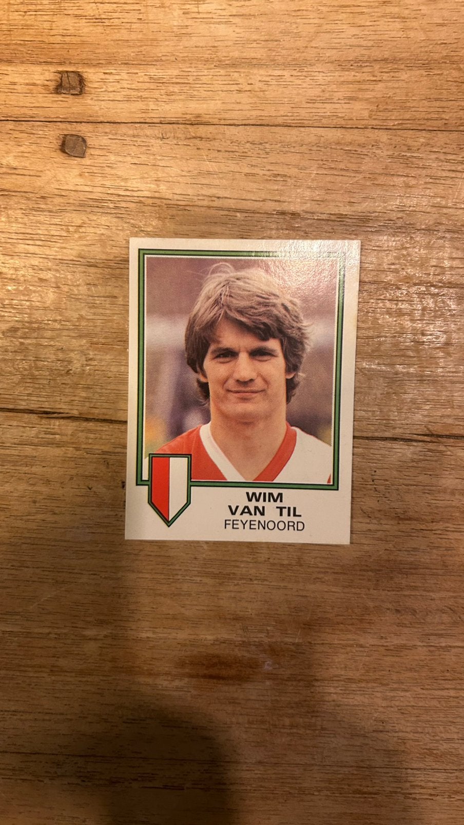 Panini Voetbal 81 plaatje Wim van Til Feyenoord, Verzenden, Zo goed als nieuw, Sticker