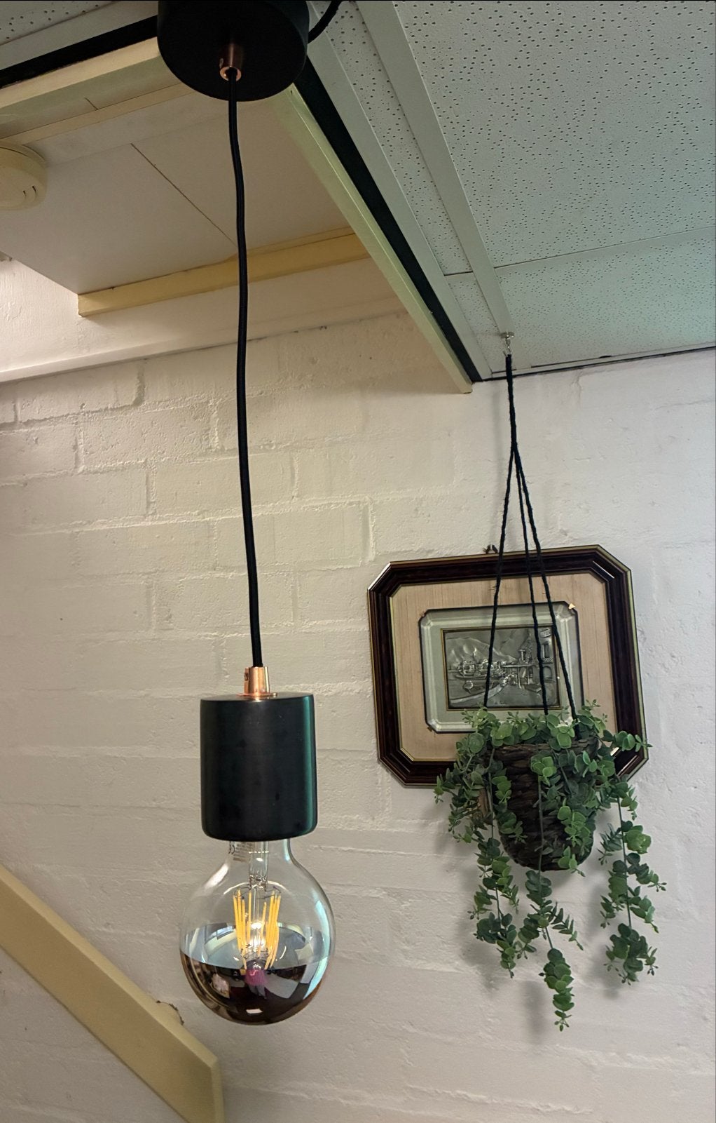 Paulmann hanglampje - Modern design met E27 fitting, Ophalen, Gebruikt, Metaal, E27 (groot)