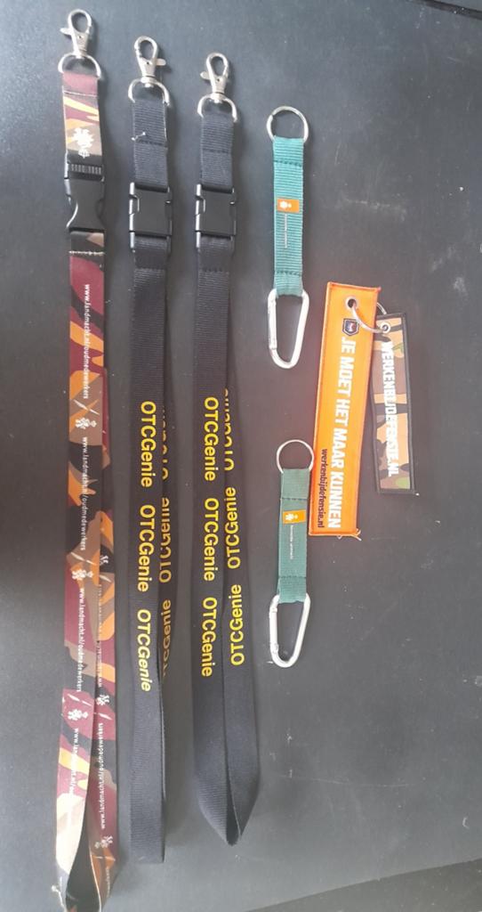 Diverse key cords en labels defensie, Ophalen of Verzenden